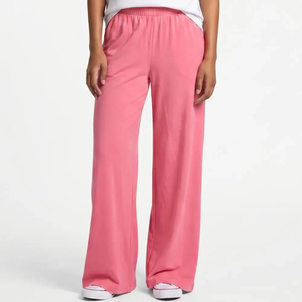 Lululemon Athletic Pants Womens Size 10 Pink Wide Leg Stretch Casual Athleisure